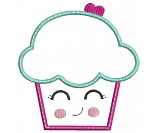 Stickdatei - Cupcake Appli